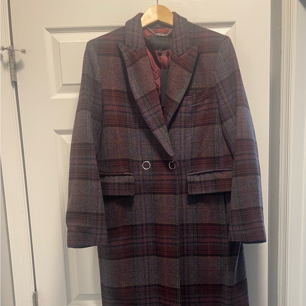 BRAND NEW KENDALL & KYLIE PLAID COAT w/TAGS